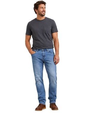 Prana Breathe Men’s Straight Fit High Rise Denim Jeans
